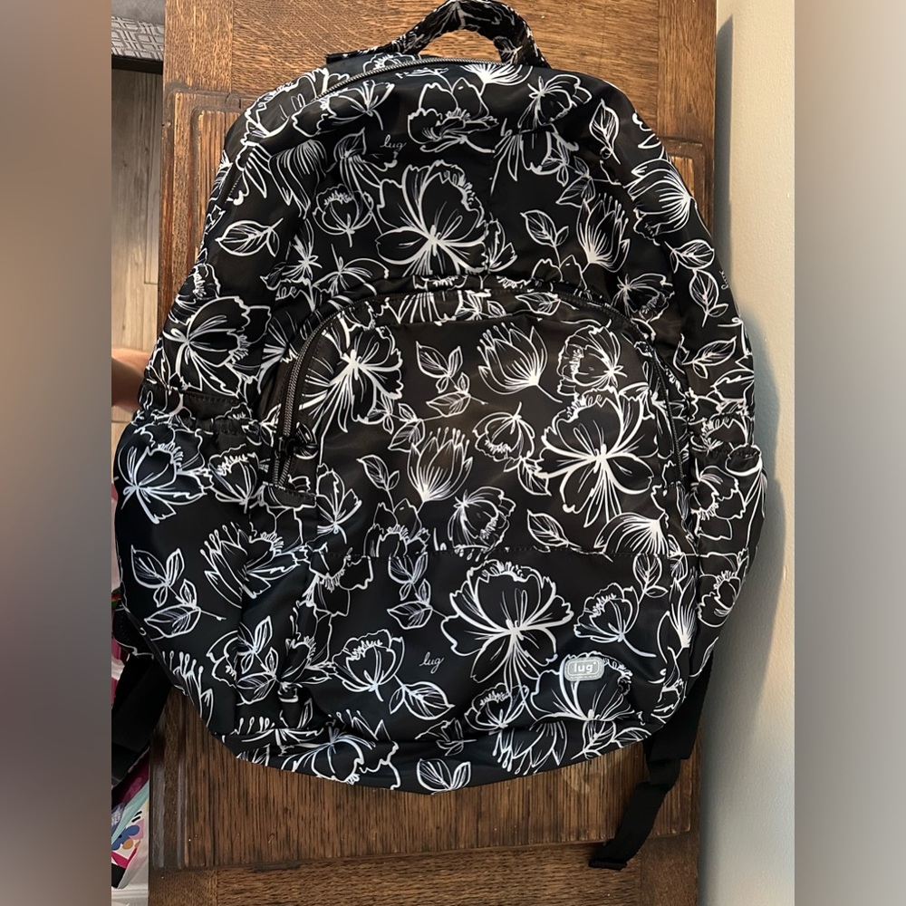 Lug Black and White backpack
